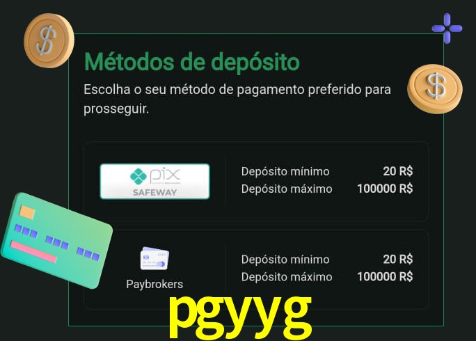 O cassino pgyyg oferece uma grande variedade de métodos de pagamento